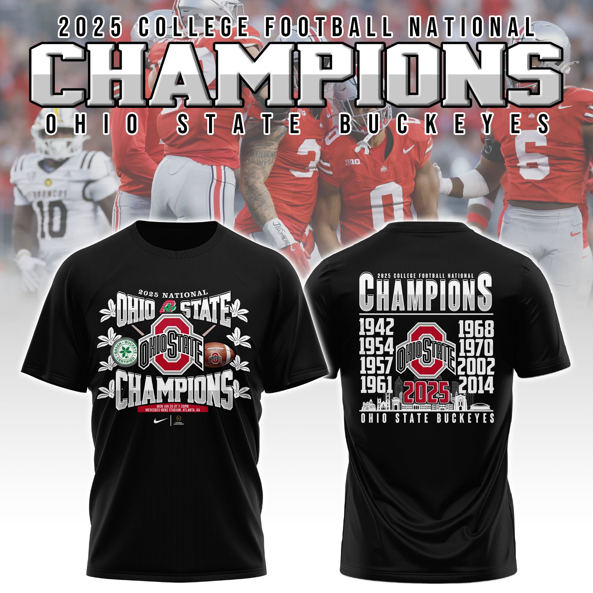 Ohio State Buckeyes NCAA National Champions Limited Edition TShirt